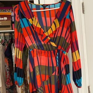 Express worn once colorful dress